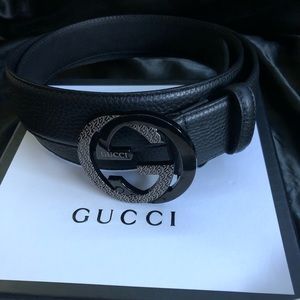 Black Gucci belt 100% authentic